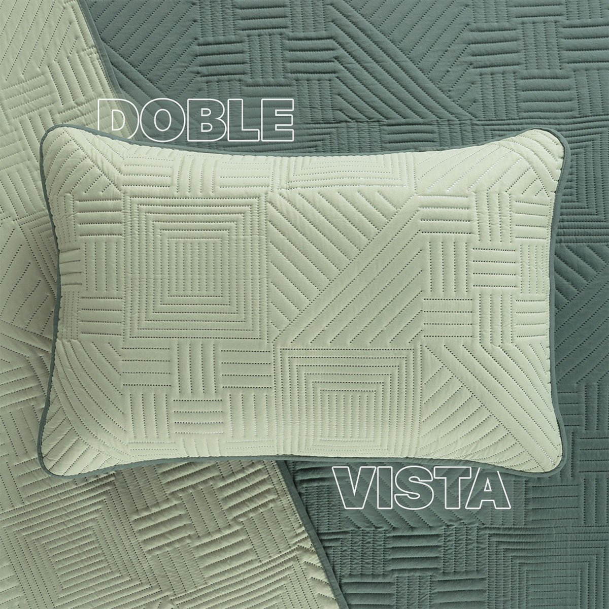 Foto 6 pulgar | Edredón Ligero King Size con Fundas de Almohada Real Textil Pinsonic Doble Vista Verde - Verde Oscuro
