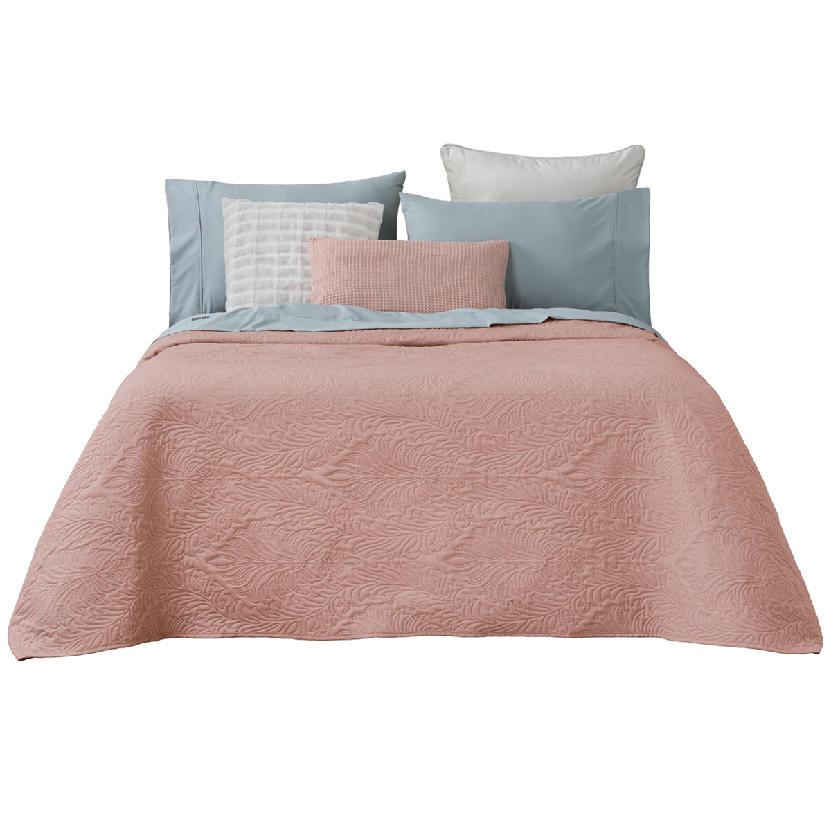 Edredón Colcha Ligero Real Textil Rosa Oscuro - 1 Pieza King Size