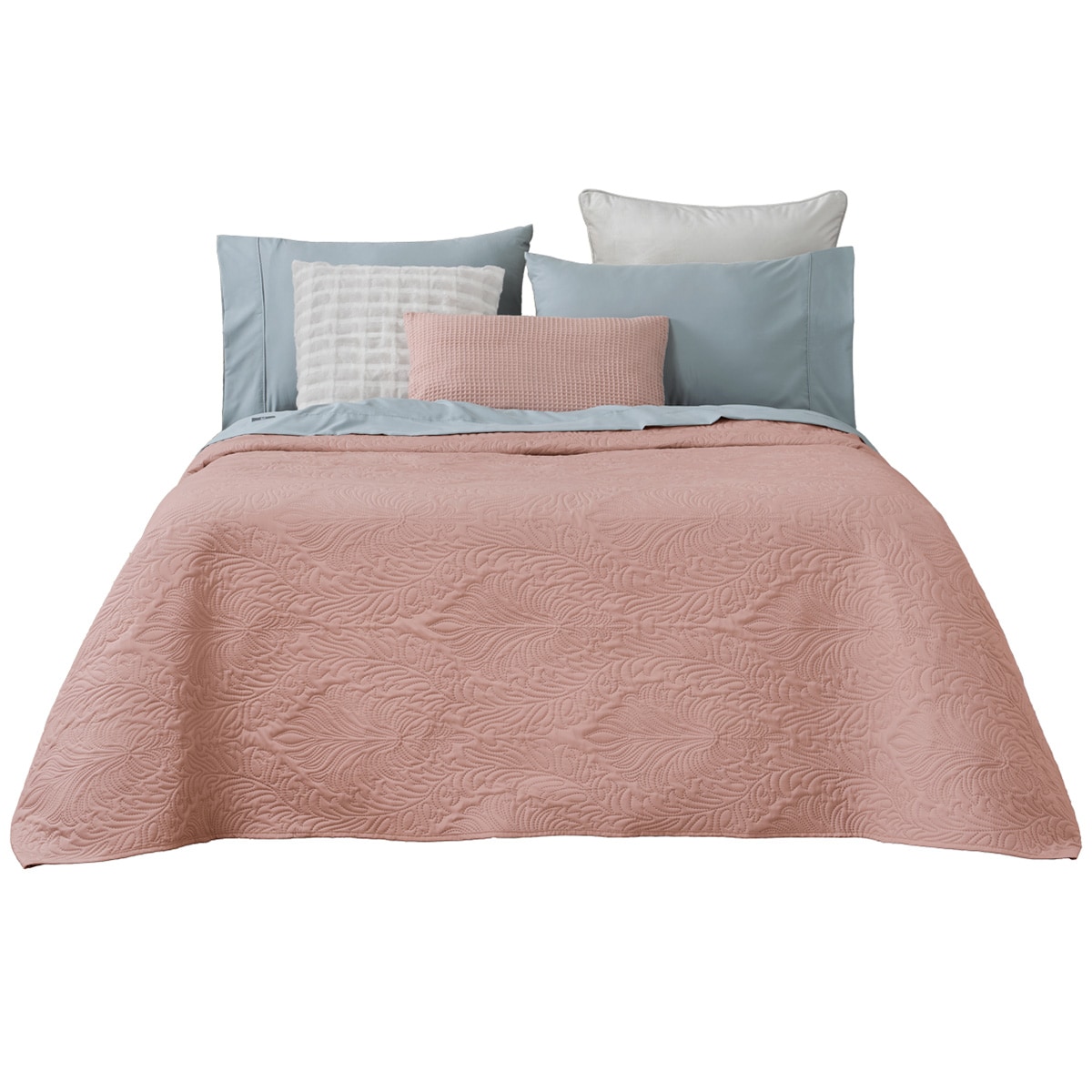 Edredón Colcha Ligero Real Textil Rosa Oscuro - 1 Pieza Matrimonial $529