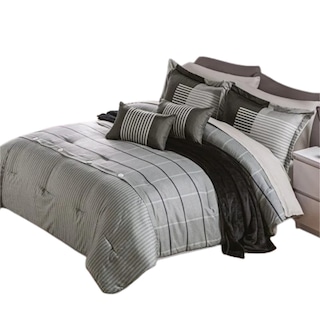 Foto 1 | Edredón Lavable Gray Microfibra King Size Concord