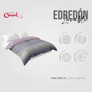 Foto 6 | Edredón Concord Athenea Microfibra King Size Lavanda