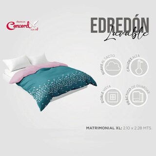 Foto 7 | Edredón Lavable Valeryn Microfibra Matrimonial Concord