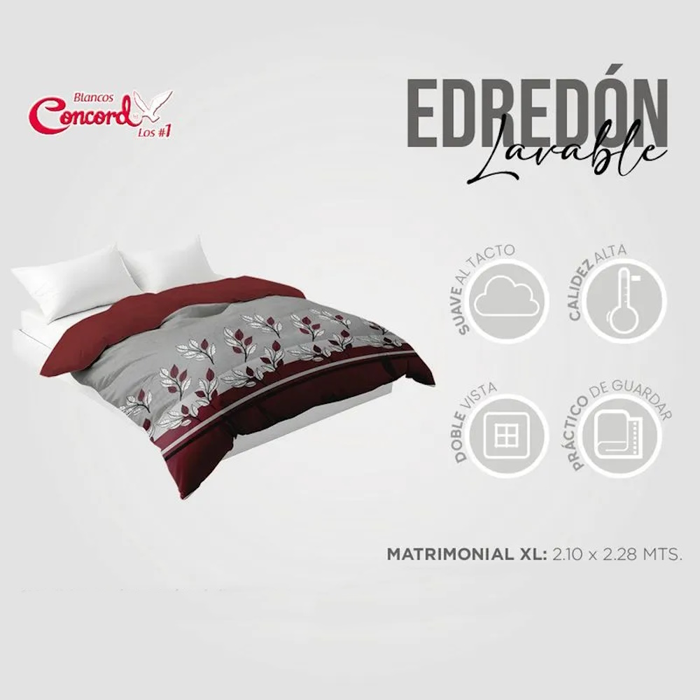 Foto 5 | Edredon Lavable Aara Microfibra Matrimonial Concord