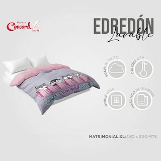 Foto 6 | Edredón Lavable Dogs Microfibra Matrimonial Concord