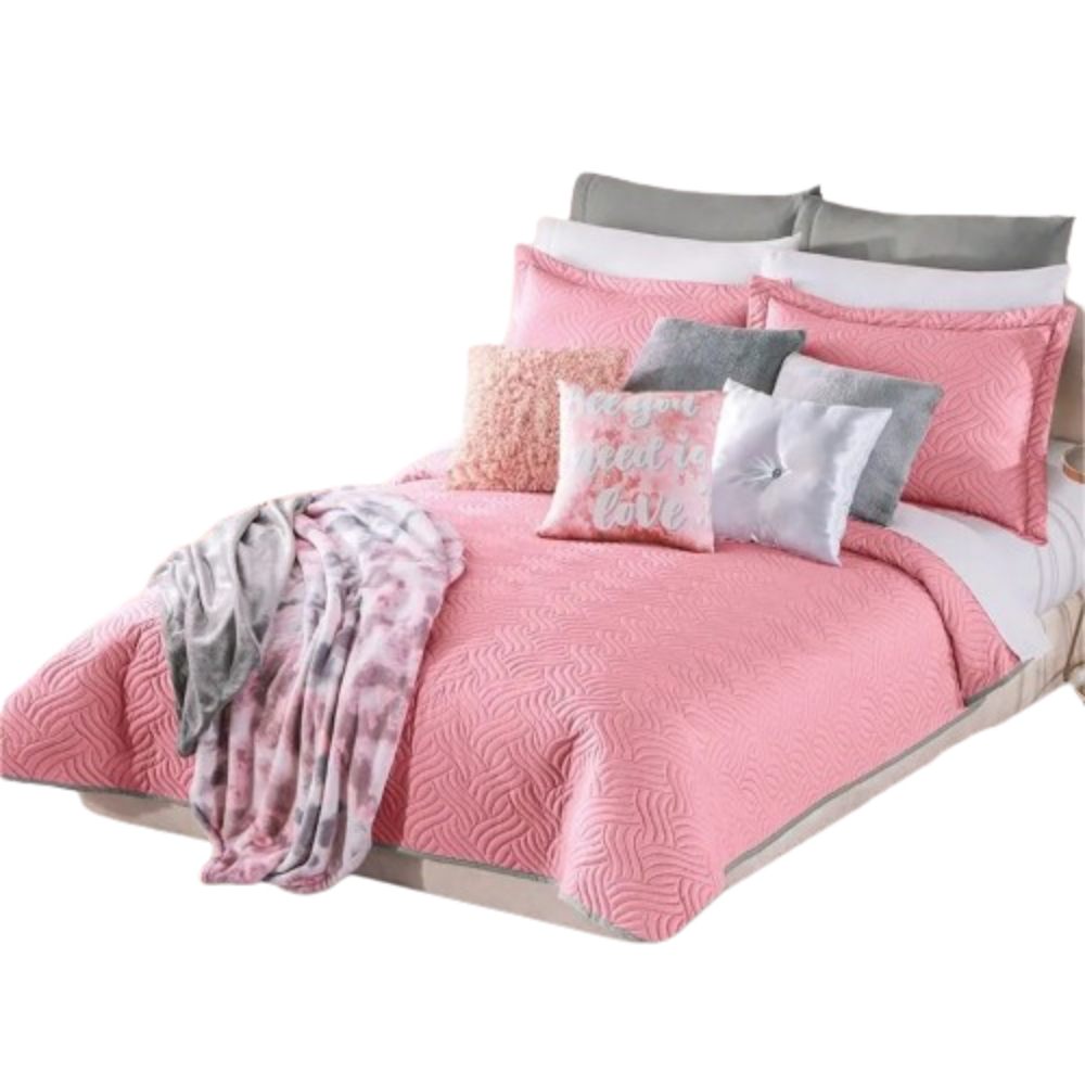 Edredón Neo Rosa King Size / Suave Al Tacto Concord
