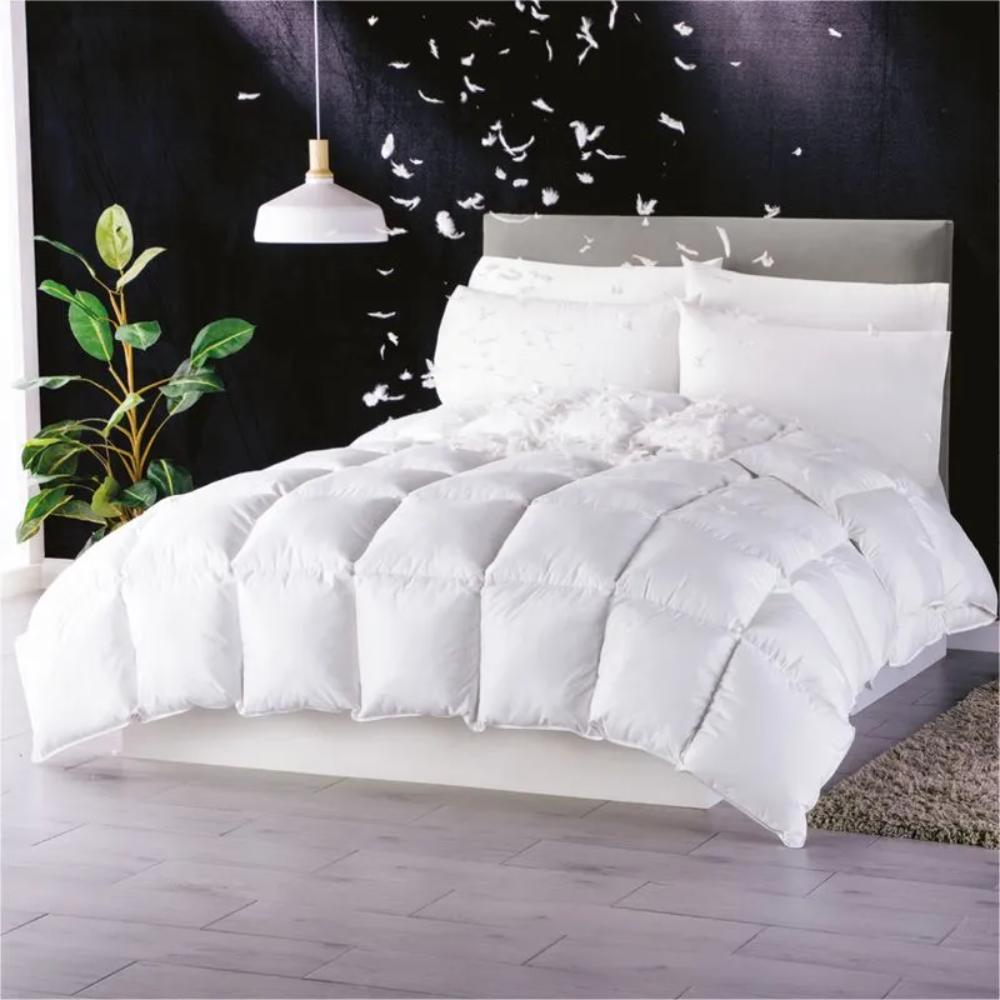 Foto 2 | Edredón De Pluma Suave Premium King Size Blanco Concord