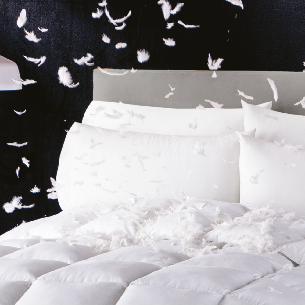 Foto 3 | Edredón De Pluma Suave Premium King Size Blanco Concord