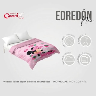 Foto 6 | Edredón Individual Neo Minnie Strawberry Rosa Concord