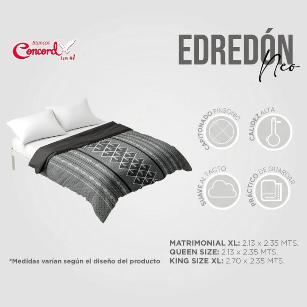 Foto 7 pulgar | Edredón Matri Queen Elegante Doble Vista Neo Aslan Concord