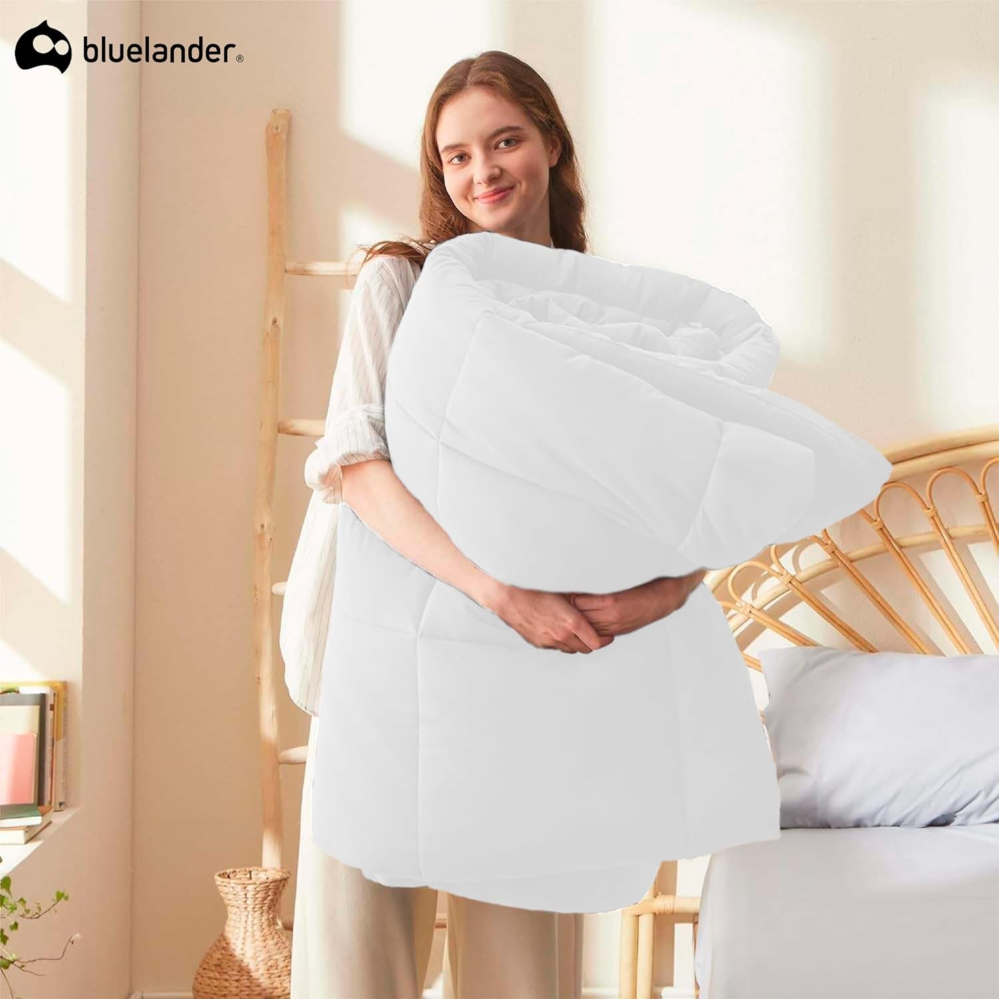 Foto 5 | Edredón Acolchado Hipoalergénico Tamaño Matrimonial Blanco Bluelander