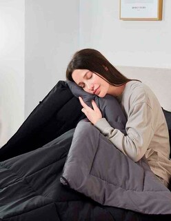 Foto 4 | Edredón Acolchado Hipoalergénico Tamaño Matrimonial Reversible Negro/gris Bluelander