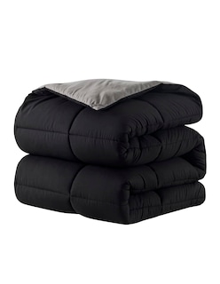 Foto 1 | Edredón Acolchado Hipoalergénico Tamaño Individual Reversible Negro/gris Bluelander