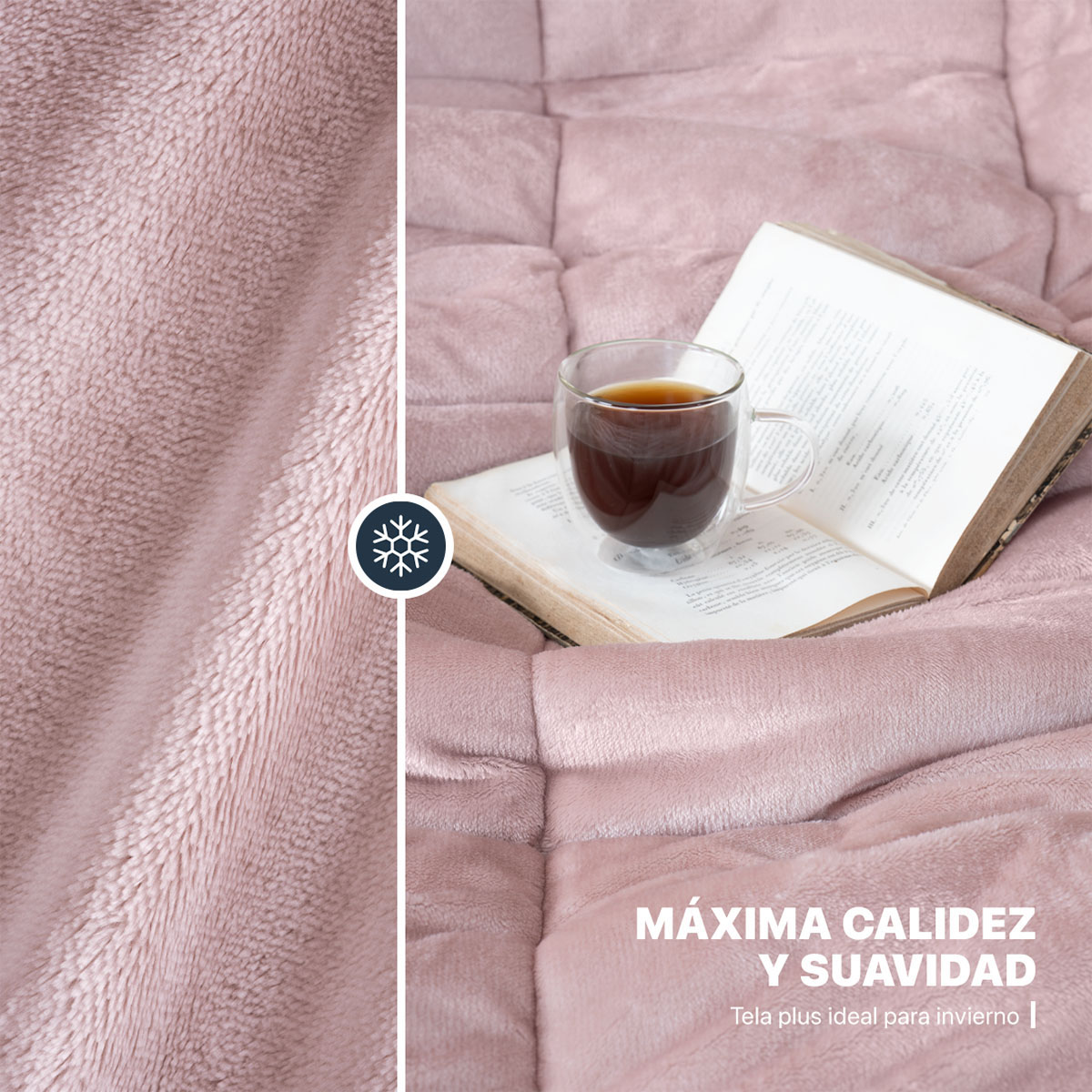 Foto 4 pulgar | Cobertor Duvet Invernal Esquimal Rosa Queen Size