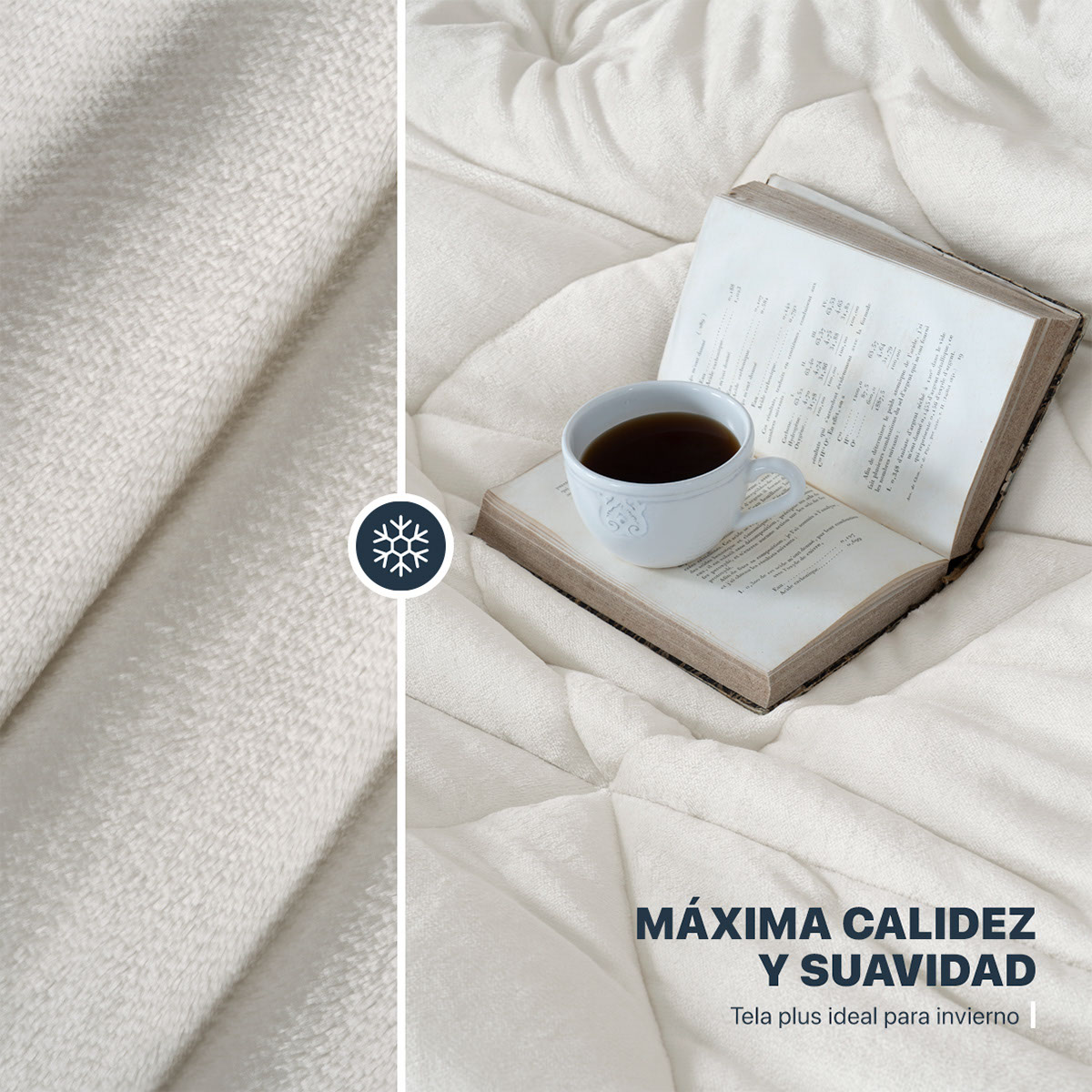 Foto 4 pulgar | Cobertor Duvet Invernal Esquimal Blanco Queen Size