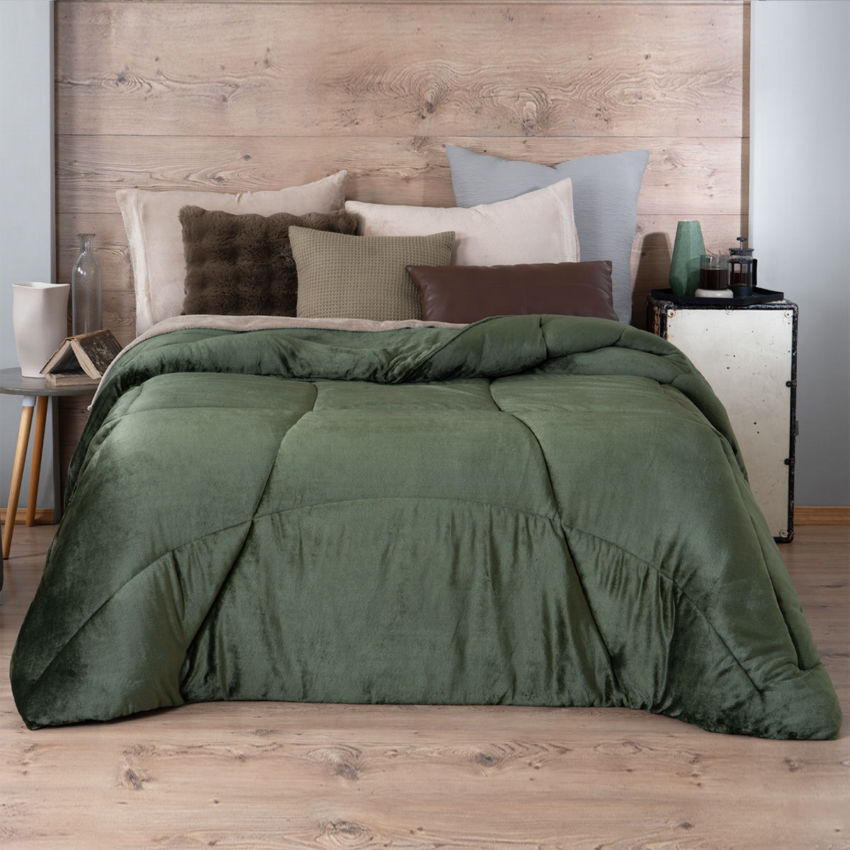 Cobertor  Duvet Invernal Esquimal Oliva King Size