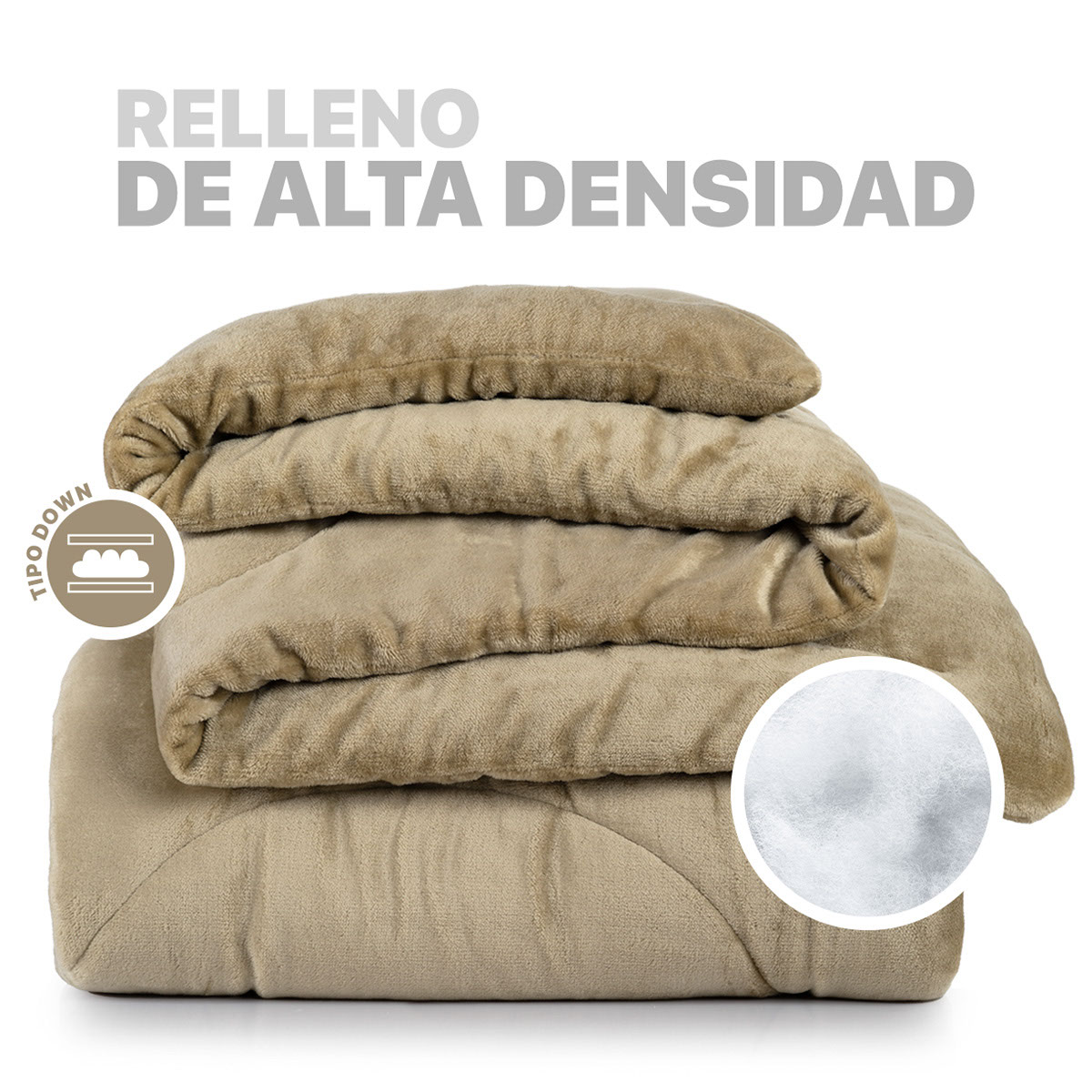 Foto 3 pulgar | Cobertor Duvet Invernal Esquimal Beige Queen Size