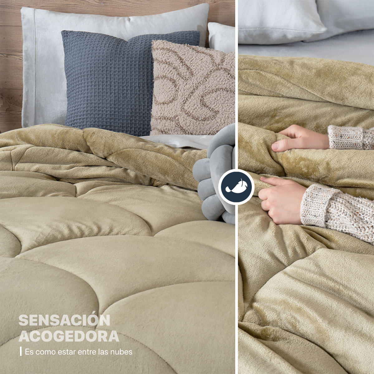 Foto 7 pulgar | Cobertor Duvet Invernal Esquimal Beige Queen Size