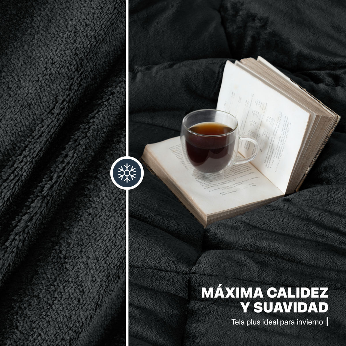 Foto 4 pulgar | Cobertor  Duvet Invernal Esquimal Negro King Size