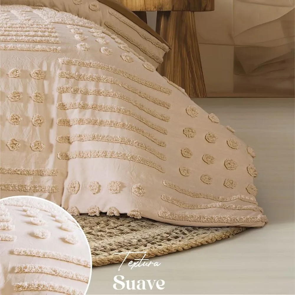Foto 5 pulgar | Edredón Lavable Tufted Gala King Size Poliéster Concord