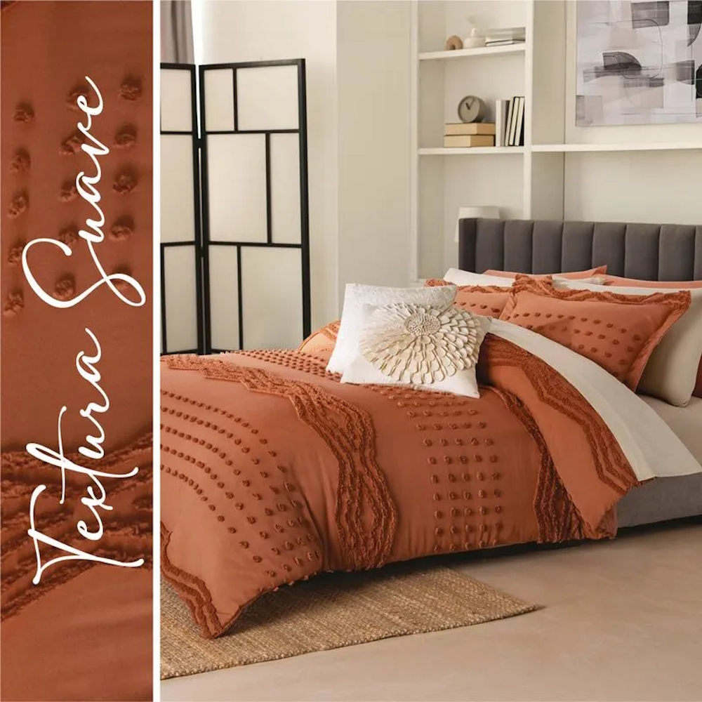 Foto 6 pulgar | Edredón Lavable Tufted Sena King Size Poliéster Concord