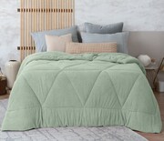 Cobertor Borrega Real Textil Verde Queen Size
