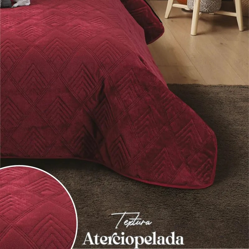 Foto 5 pulgar | Edredón Concord Velvet Vino King Size Poliéster