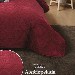 Foto 4 | Edredón Concord Velvet Vino King Size Poliéster