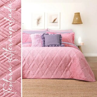 Foto 5 | Edredón Concord Velvet Rosa Poliéster Mat/QS