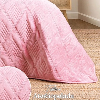 Foto 3 | Edredón Concord Velvet Rosa Poliéster King Size