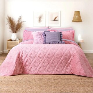 Foto 4 | Edredón Concord Velvet Rosa Poliéster King Size