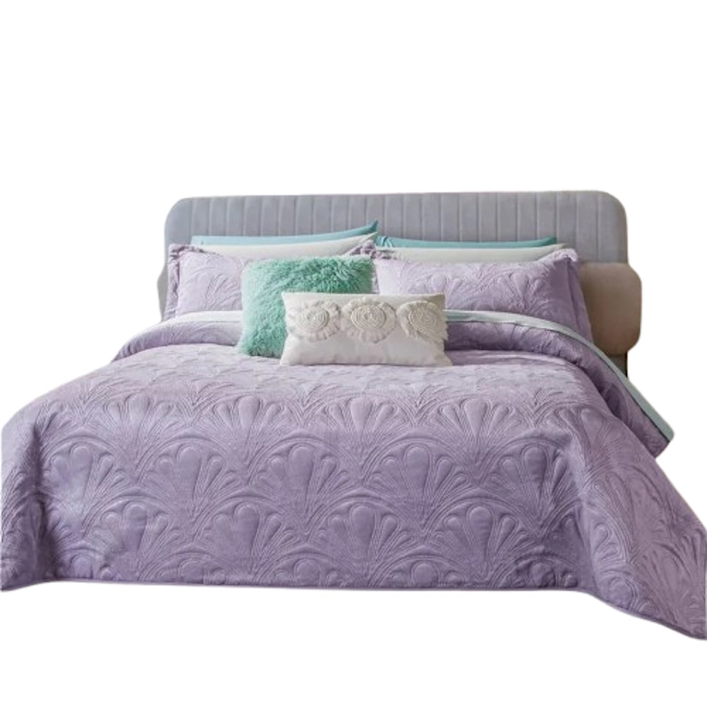 Edredón Concord Velvet Lavanda Poliéster King Size