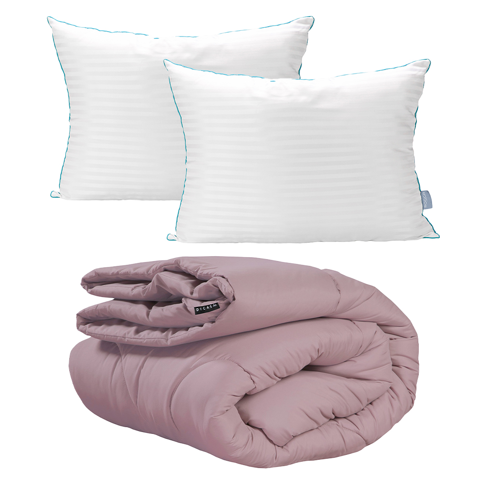 Edredón Hommy Lila + Almohada Royal Twin King Size