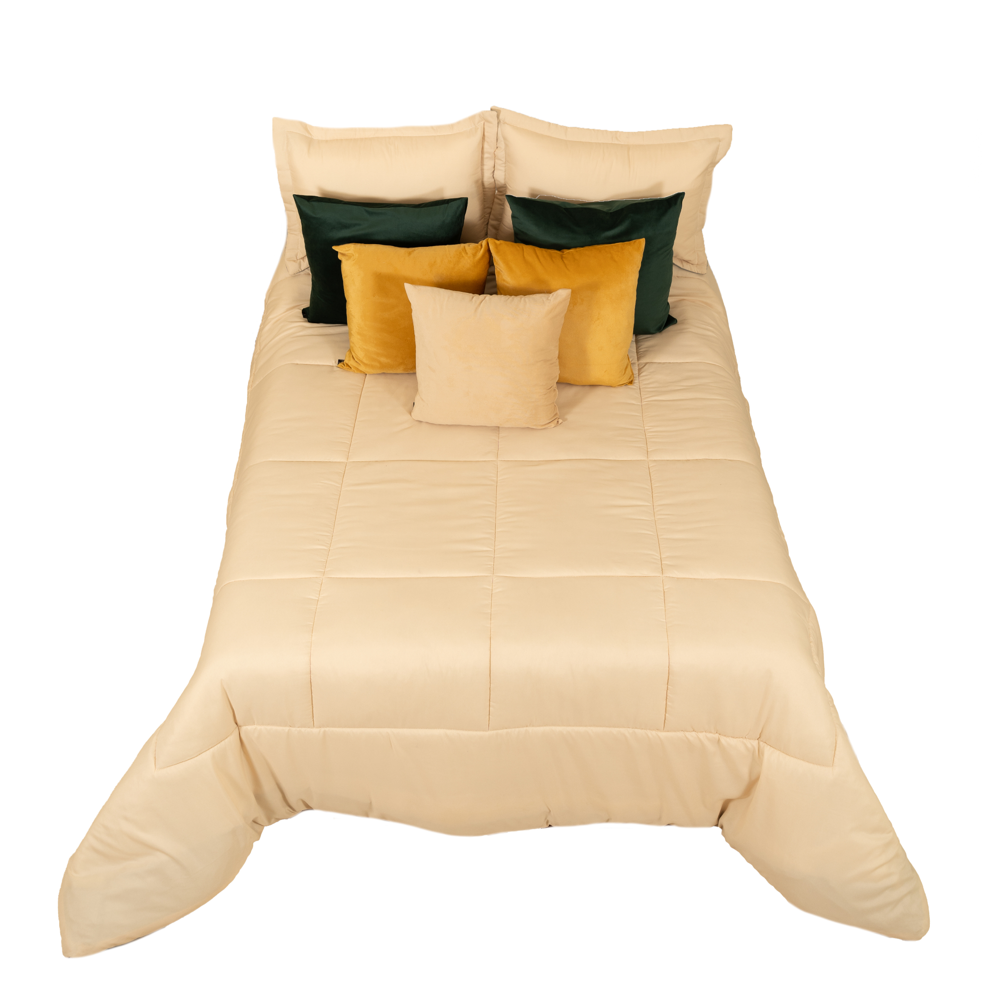 Foto 1 | Edredón Duvet Santorini Matrimonial Beige/cafe