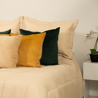 Foto 3 | Edredón Duvet Santorini Matrimonial Beige/cafe