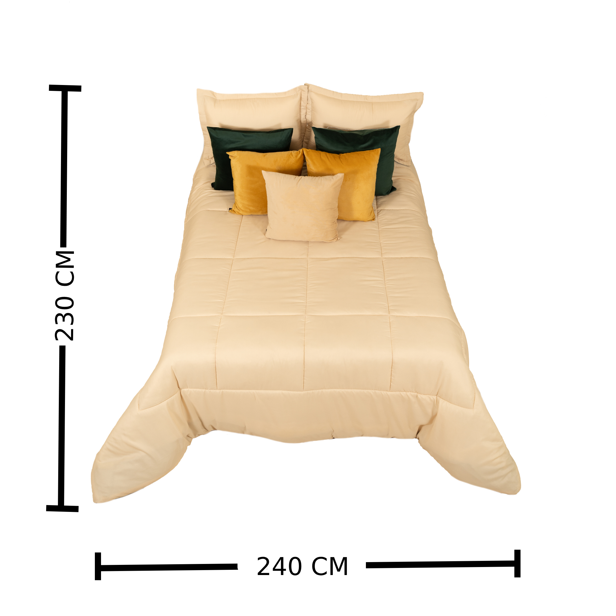 Foto 4 | Edredón Duvet Santorini Matrimonial Beige/cafe