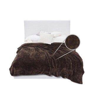 Foto 1 | Cobertor Siberia Borrega Matrimonial 1.80m X 2.20m Chocolate
