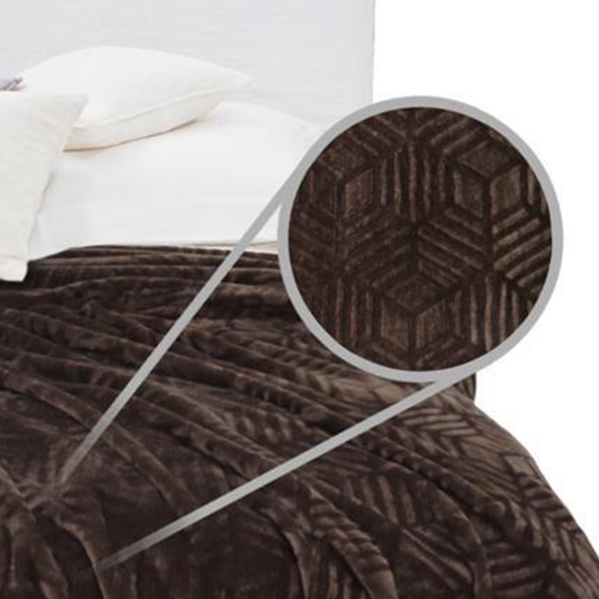 Foto 3 pulgar | Cobertor Siberia Borrega Matrimonial 1.80m X 2.20m  Chocolate