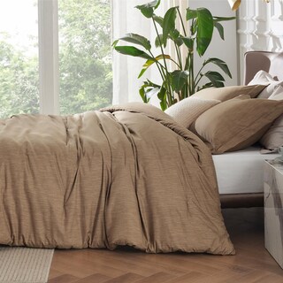 Foto 2 | Juego de Edredón Bedsure King Size Marrón 3 Piezas - Venta Internacional