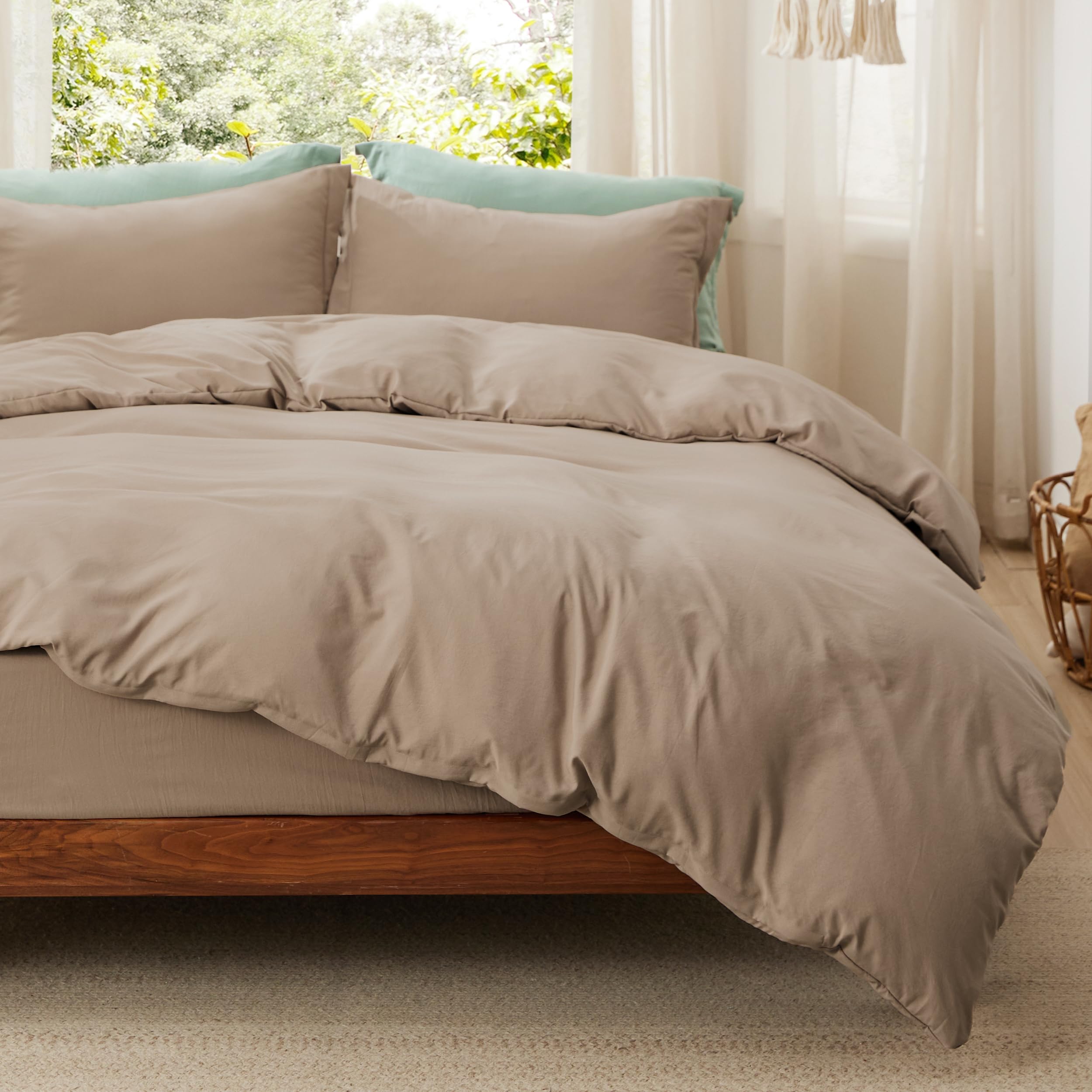 Foto 2 pulgar | Juego de Cama Bedsure Funda de Edredón Queen Size con Sábana Bajera - Venta Internacional