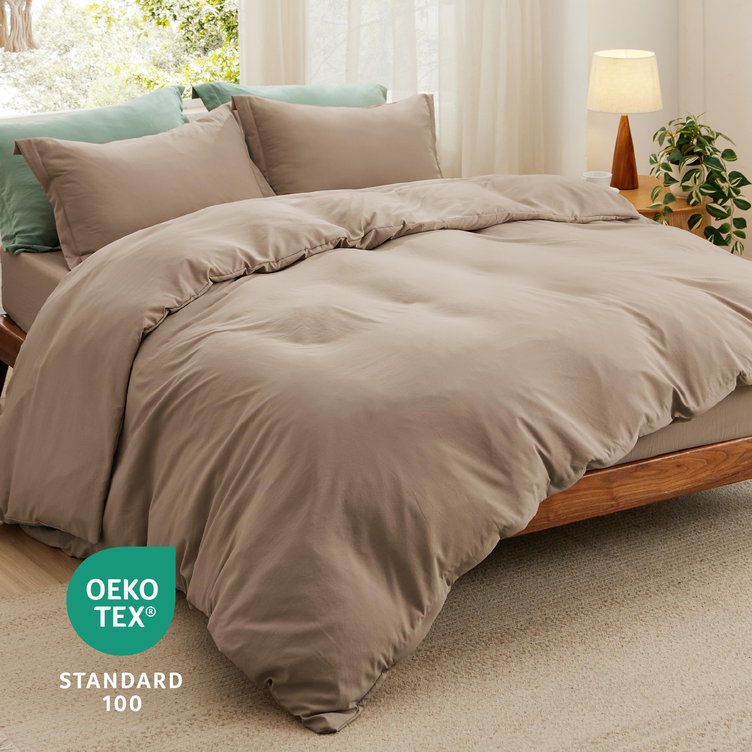 Foto 5 pulgar | Juego de Cama Bedsure Funda de Edredón Queen Size con Sábana Bajera - Venta Internacional