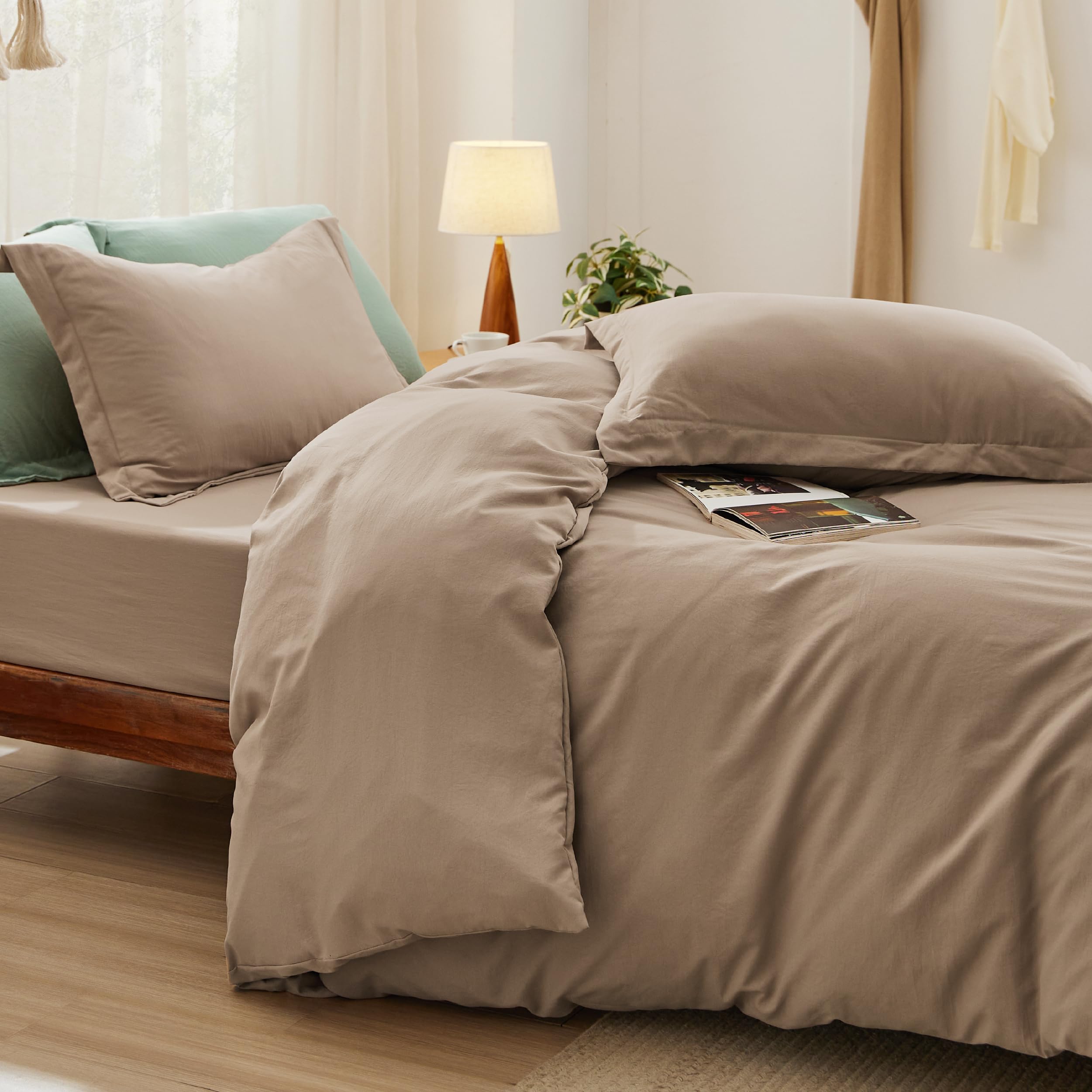 Foto 7 pulgar | Juego de Cama Bedsure Funda de Edredón Queen Size con Sábana Bajera - Venta Internacional