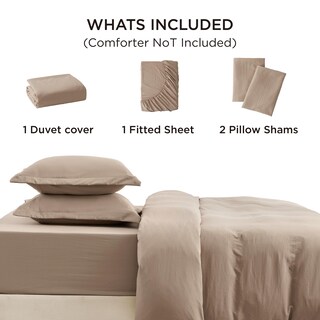 Foto 7 | Juego de Cama Bedsure Funda de Edredón Queen Size con Sábana Bajera - Venta Internacional
