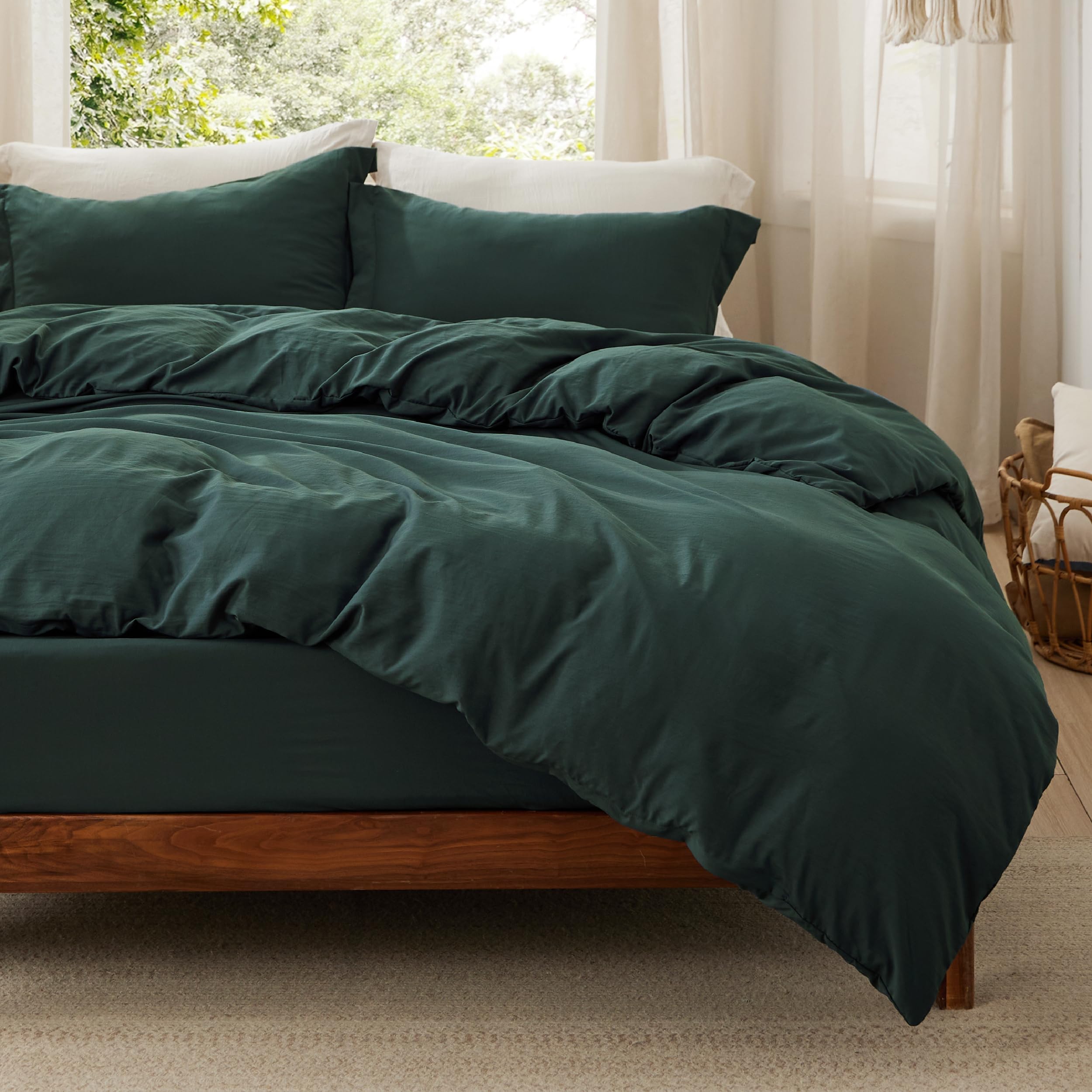 Juego de Cama Bedsure Funda de Edredón Queen Size con Sábana Bajera - Venta Internacional