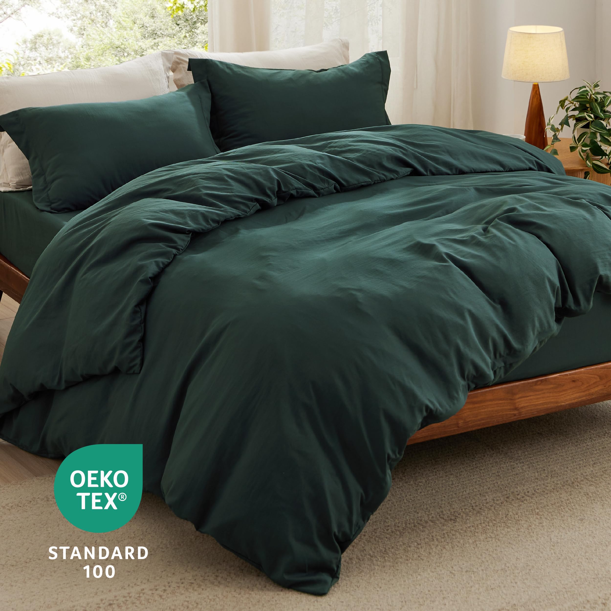 Foto 5 pulgar | Juego de Cama Bedsure Funda de Edredón Queen Size con Sábana Bajera - Venta Internacional