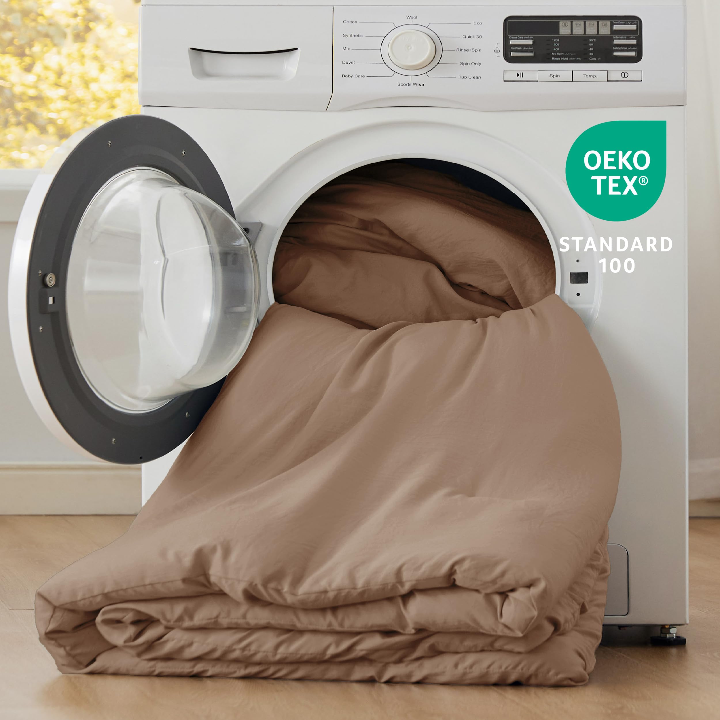 Foto 6 pulgar | Juego de Edredón Bedsure King Size Marrón Prelavado 3 Piezas - Venta Internacional