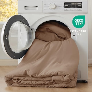 Foto 5 | Juego de Edredón Bedsure King Size Marrón Prelavado 3 Piezas - Venta Internacional