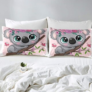 Foto 4 | Set de Edredón Erosebridal Cartoon Koala Individual con Funda de Almohada - Venta Internacional