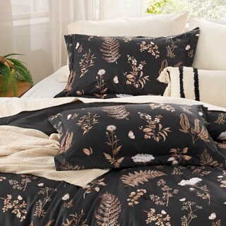 Foto 3 | Edredón Bedsure Floral Queen Size Negro - Venta Internacional