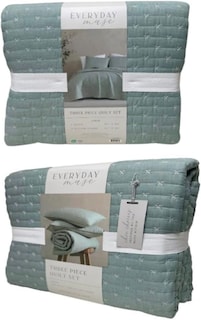 Foto 3 | Set Colcha B.Kind & Beyond Morley Azul King Size 3 Piezas