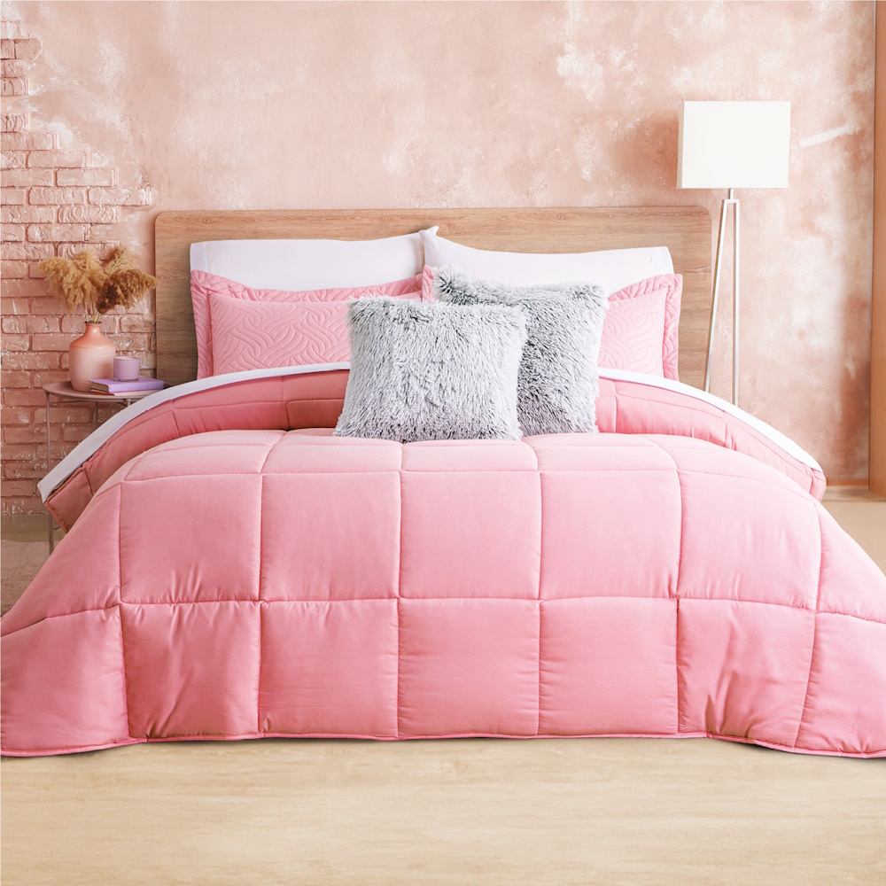 Foto 2 | Edredón Essencial Rosa Mat Xl/qs Poliéster Concord